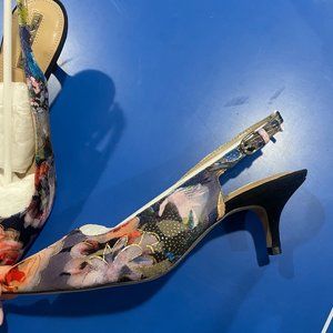 Tahari Floral Heels Brand New